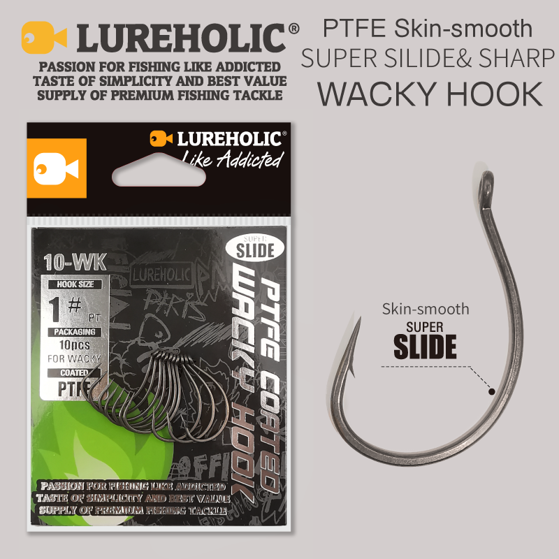 Fishing Hook Offset - Lomeholic ptfe super slide gancho maluco