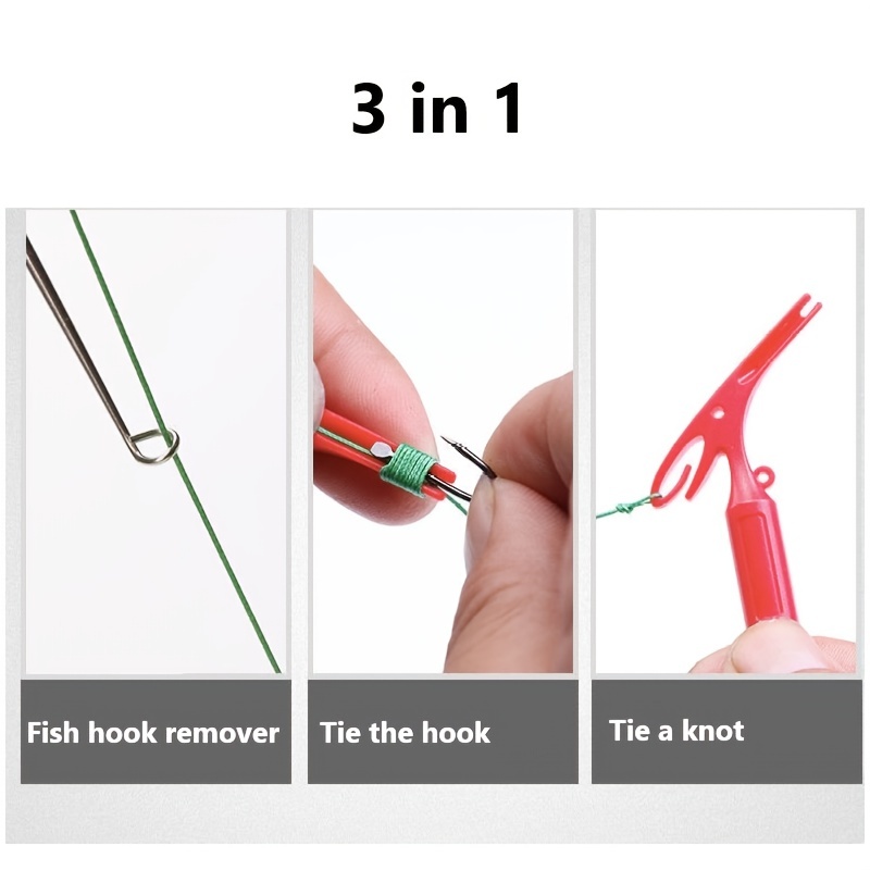 1pc 3 em 1 extrator de pesca u - Fishing Hook Sharpener avaliação e preço