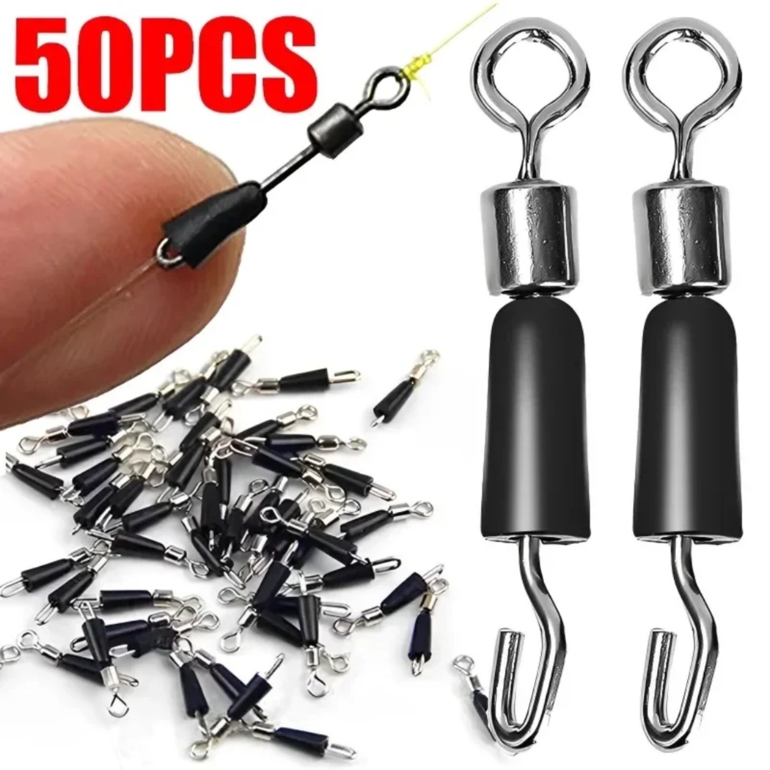 50 Peças Giradores de Troca Rá - Fishing Hook Jig avaliação e preço