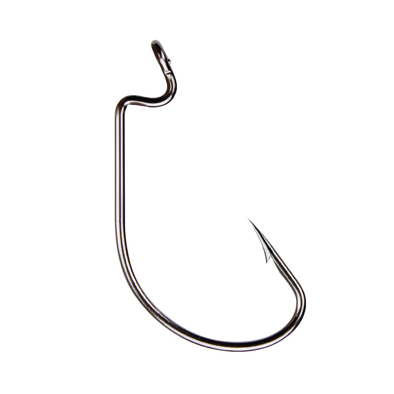 50 pçs largo worm gancho de aç - Fishing Hook Barbless avaliação e preço