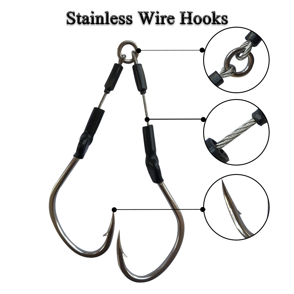 2 pares/saco lento rápido jigg - Fishing Hook Assortment avaliação e preço