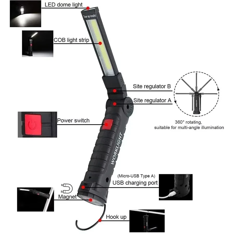 Lanterna de luz de trabalho ma - Fishing Hook avaliação e preço