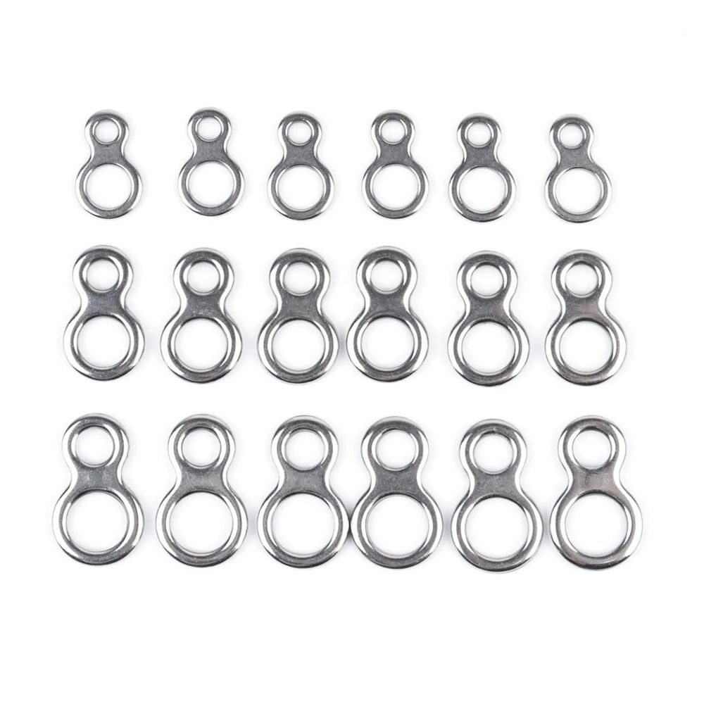 10 Peças Anéis Sólidos de Aço  - Fishing Hook Jig avaliação e preço