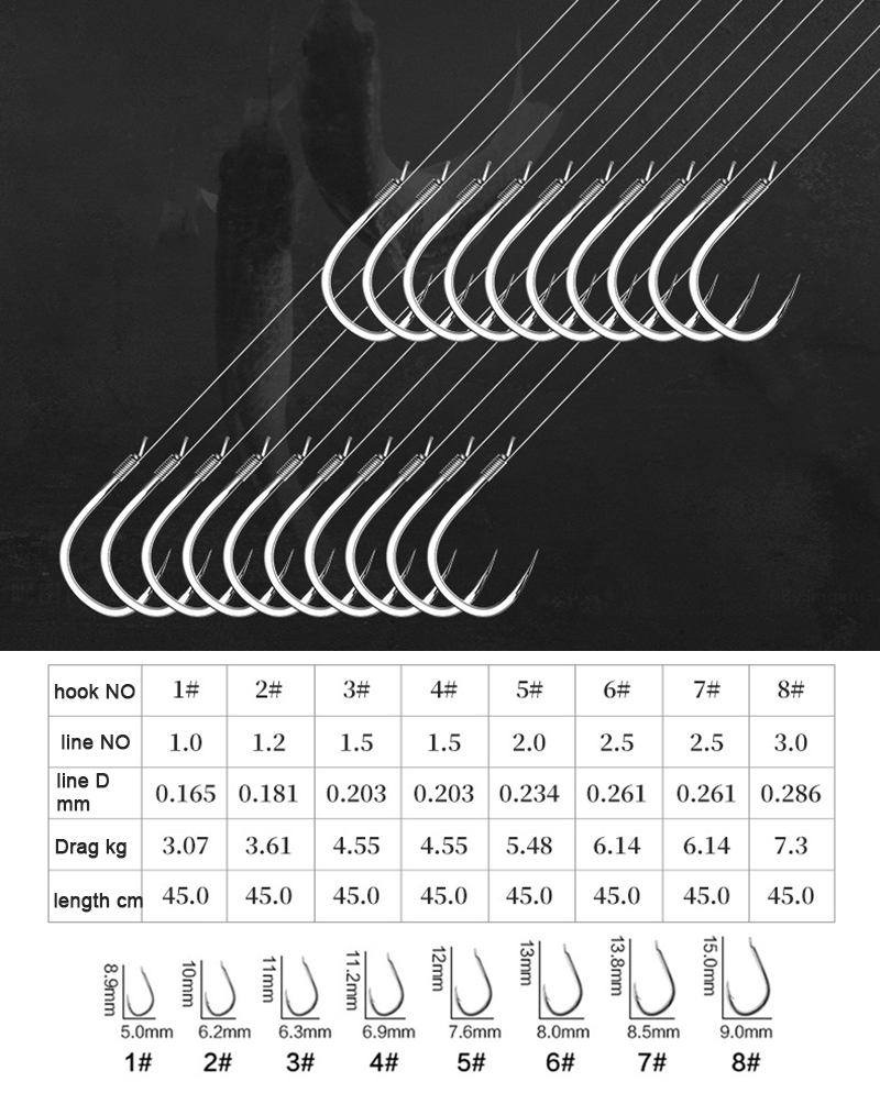 10 pares de ganchos de pesca c - Fishing Hook Assortment avaliação e preço