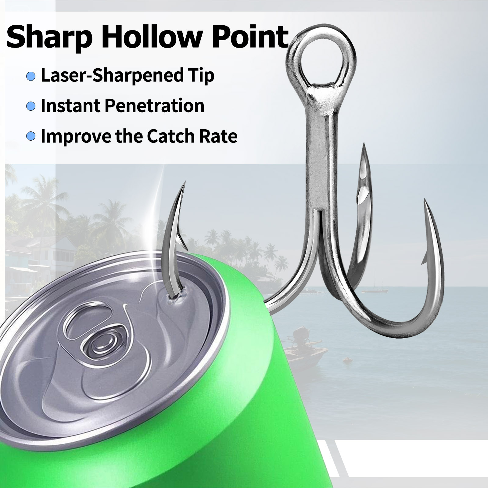 Anzóis Triplos 9KM para Água S - Fishing Hook Offset avaliação e preço