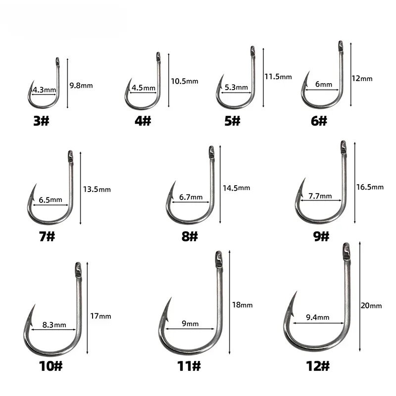 50-1600 unidades/caixa anzóis  - Fishing Hook Barbless avaliação e preço