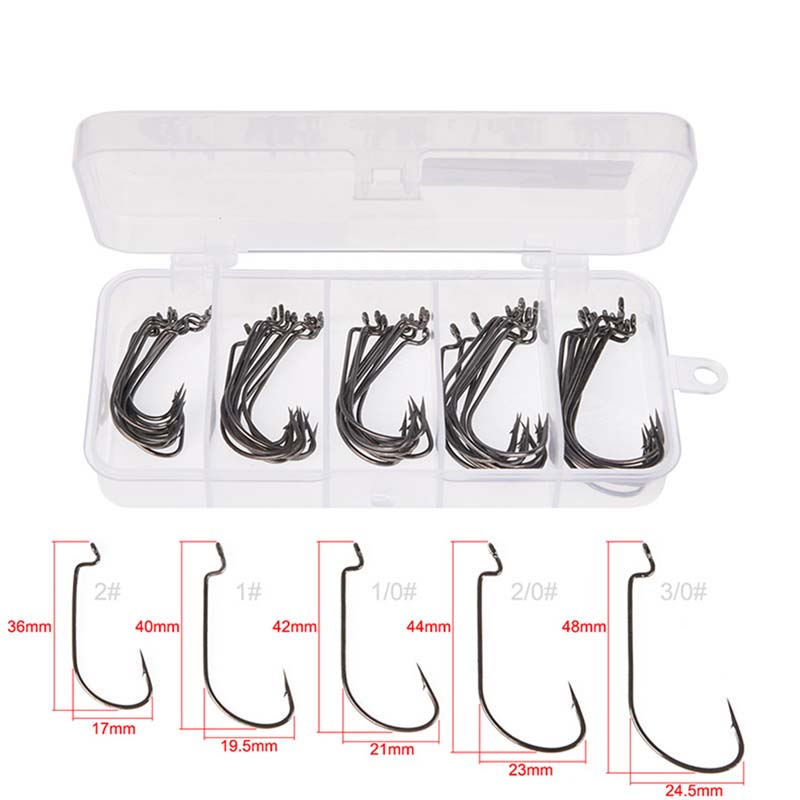 Caixa com 50 Anzóis de Pesca e - Fishing Hook Box avaliação e preço