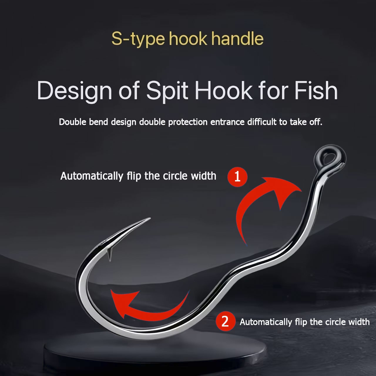 50 pçs durável automático flip - Fishing Hook Assortment avaliação e preço