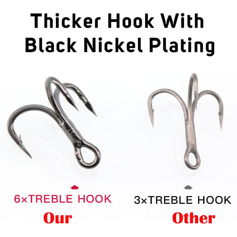 6x gancho agudo de pesca 10 pe - Fishing Hook Offset avaliação e preço